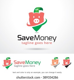 Save Money Logo Template Design Vector