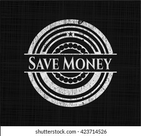 Save Money on chalkboard