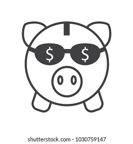 save money piggy vector 