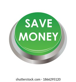 Save money round button. this design is high resolution vector design.
