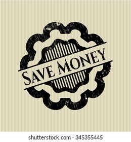 Save Money rubber texture