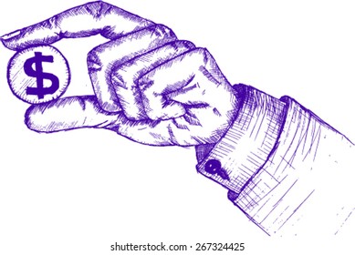 Save Money Sketch Stock Vector (Royalty Free) 267324425 | Shutterstock