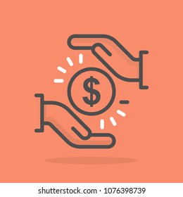 Save Money vector icon 