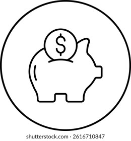 Save Money vector icon. Can be used for printing, mobile and web applications.