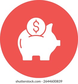 Icono de Vector Ahorra dinero. Se puede utilizar para aplicaciones de impresión, móviles y de Web.