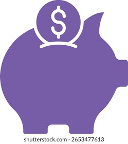 Icono de Vector Ahorra dinero. Se puede utilizar para aplicaciones de impresión, móviles y de Web.