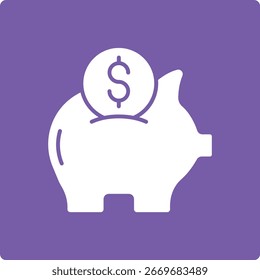Icono de Vector Ahorra dinero. Se puede utilizar para aplicaciones de impresión, móviles y de Web.