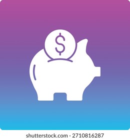 Icono de Vector Ahorra dinero. Se puede utilizar para aplicaciones de impresión, móviles y de Web.
