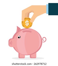 Save Money; Vector Illustration