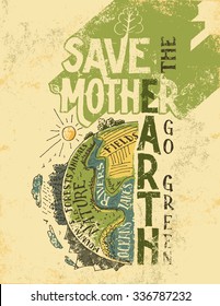 Save Earth Posters Images Stock Photos Vectors Shutterstock