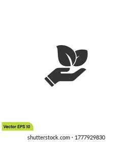 save nature concept logo design element vector eps 10