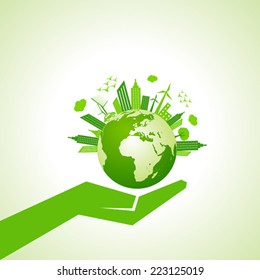 Save nature concept stock vector