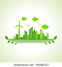 Save nature concept -vector illustration
