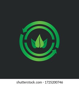 Save Nature and go green concept.  The icon of replanting trees or save the earth