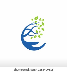 Save nature human hand holding tree ,Ecology and Earth day concept