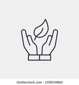 Save nature icon isolated on background. The environment symbol modern, simple, vector, icon for website design, mobile app, ui. Vector Illustration