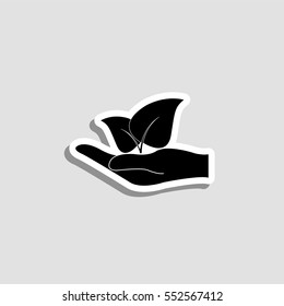 Save nature  icon - vector  sticker