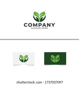 Save Nature Logo Design Vector Template