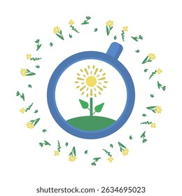 Save nature: say no to plastics and save the planet. The concept of environmental conservation