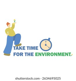 Save nature: say no to plastics and save the planet. The concept of environmental conservation