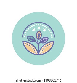 Save nature,tree award icon- vector sign