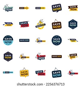 Save Now 25 Eye catching Typographic Banners for driving savings