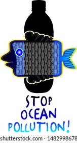 Save the ocean. Vector illustration