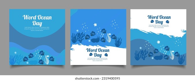  save the oceans banner template