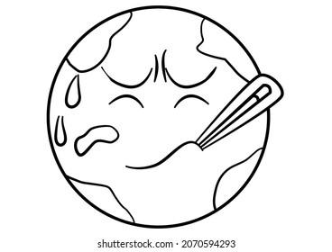 Retten Sie den Klimawandel auf der Erde. Das Klima ist das durchschnittliche Wetter an einem Ort über viele Jahre. Der Klimawandel ist eine Veränderung dieser durchschnittlichen Bedingungen.