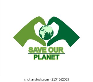 Save our earth design and concept