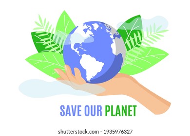 Save Our Planet Banner Template Stock Vector (Royalty Free) 1935976327 ...