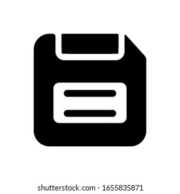 Save outline icon isolated. Symbol, logo illustration for mobile concept and web design.