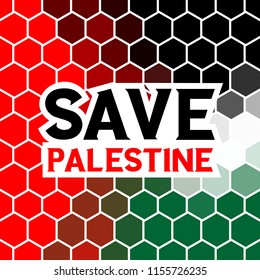 Save Palestine Illustration