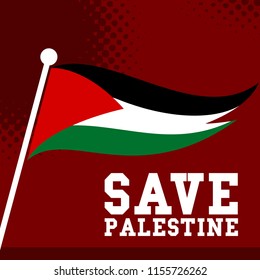Save Palestine Illustration