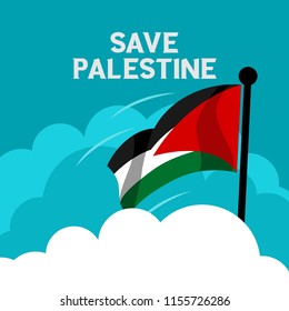 Save Palestine Illustration