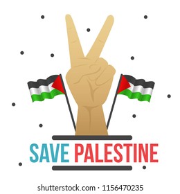 Save Palestine Illustration