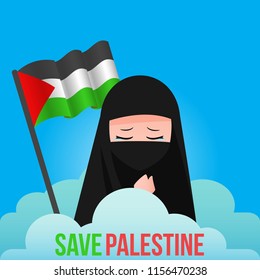 Save Palestine Illustration