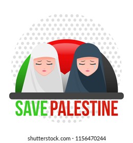 Save Palestine Illustration