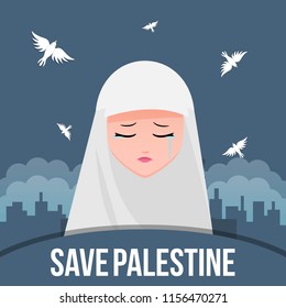 Save Palestine Illustration