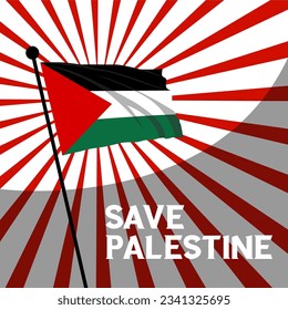 Save palestine illustration. Save palestine background web banner