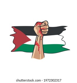 Save palestine logo and illustration