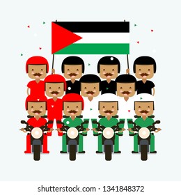 save palestine movement vector