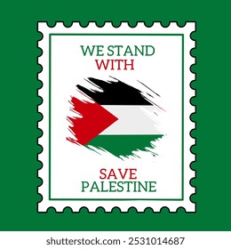Guardar Palestine Diseño de sello perfecto para la campaña, etc