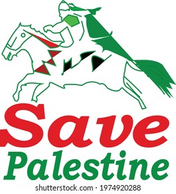 save palestine typography t-shirt design