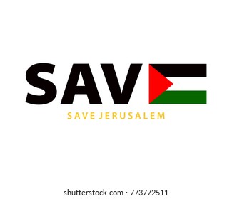 save palestine vector illlustration eps 10