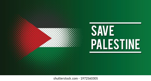 Save Palestine, we stand with Palestine vector design