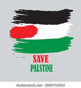save palstine flage vector brush clr