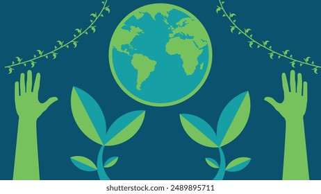 save the plane concept. ecology. conservation, sustainability. environmental protection. climate change. 