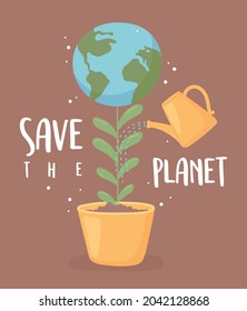 save the planet card style