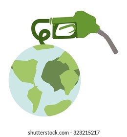 Save the planet concept with eco icons design, vector illustration eps 10